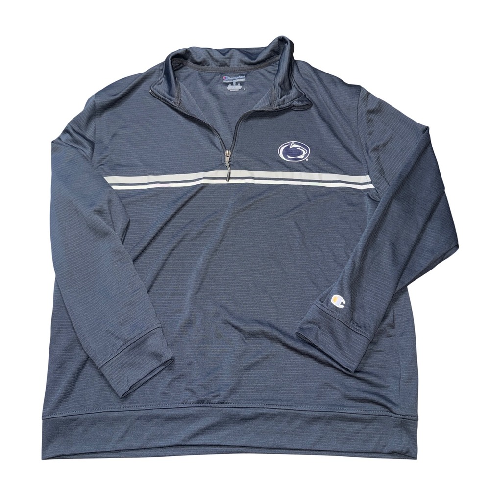Champion Penn State Pullover XL Navy Blue Quarter Zip Nittany Lions Athletic